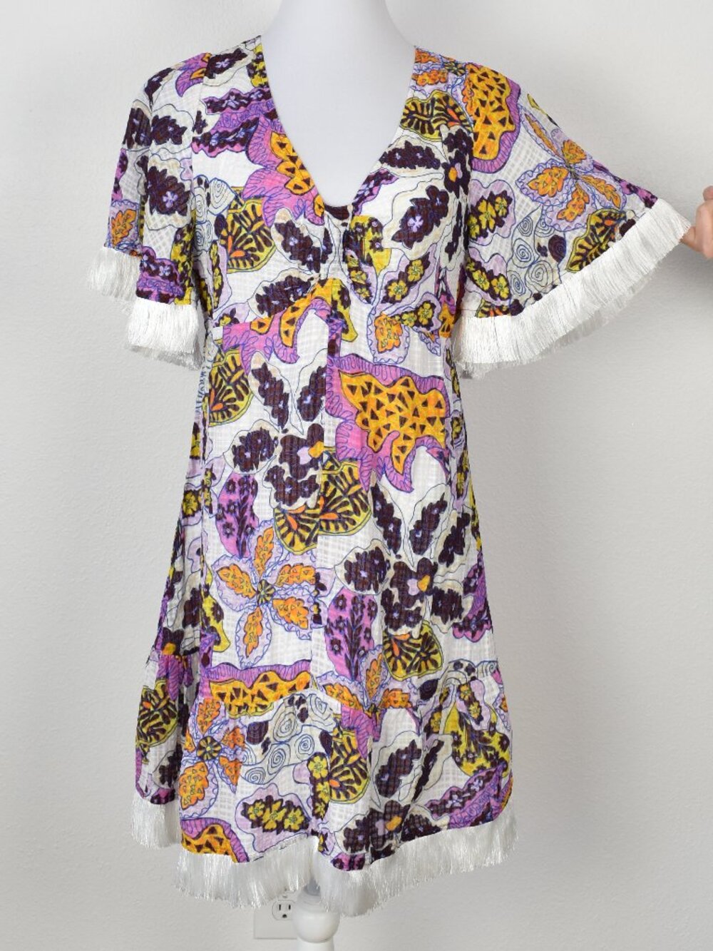Marie Oliver Octavia Mini Fringe Dress - 8 - Picture 2 of 13